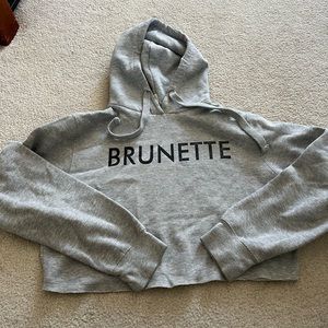 brunette the Label cropped hoodie